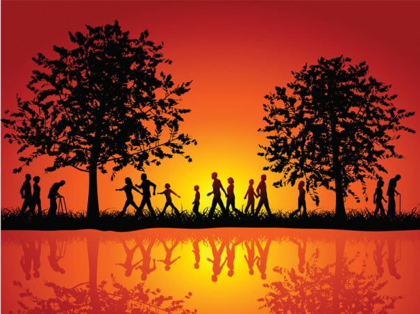 Gente camino