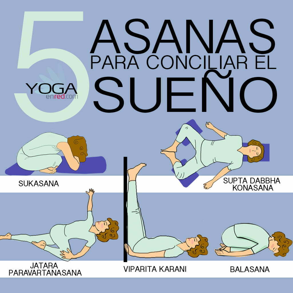 Buena suerte Inconsciente reducir 5 asanas para dormir bien | Yoga en Red