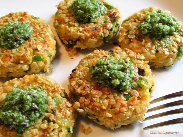 Pastelitos con Chatni menta