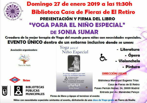 Presentacion y firma del libro Yoga para el Nino Especial
