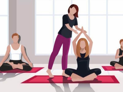 Clase Yoga ilustracion