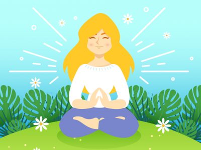 Meditacion vector