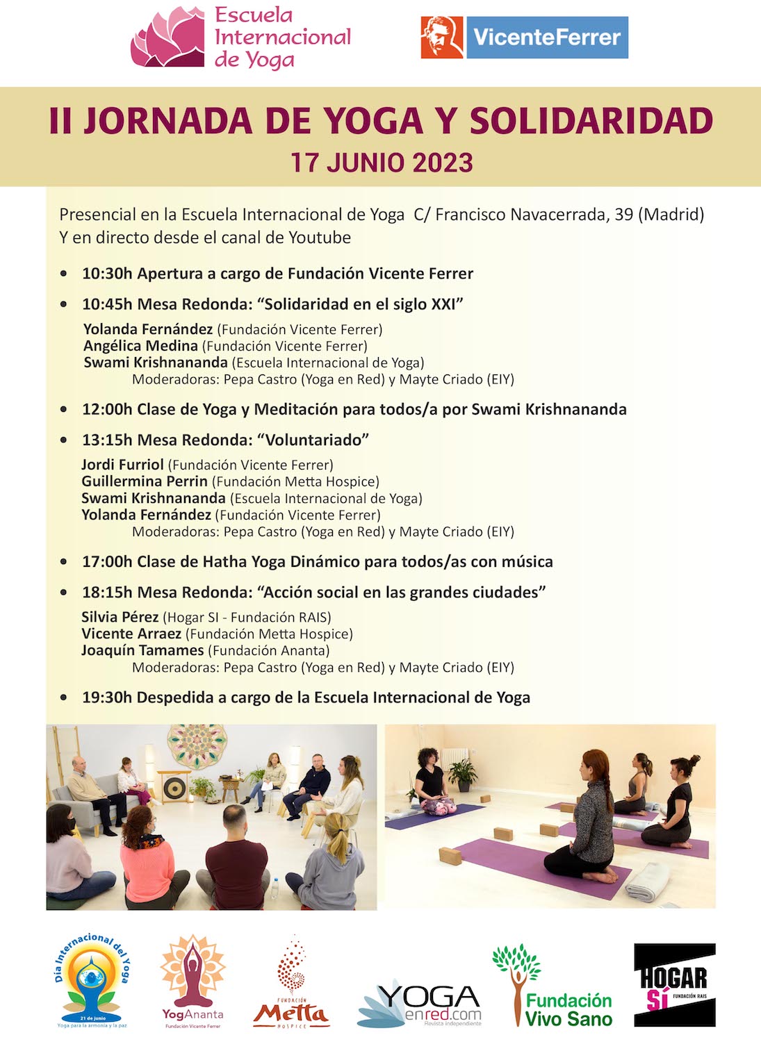 II Jornada de Yoga y Solidaridad de la Escuela Internacional de Yoga ...