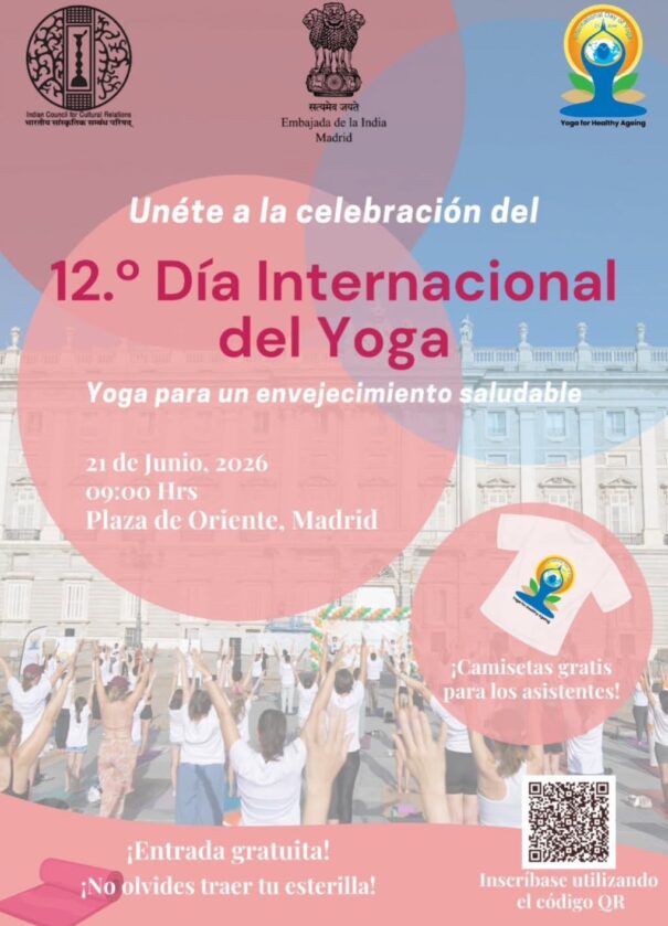 ¡Ven a celebrar el Día Internacional del Yoga! 1 Cartel DIY Embajada