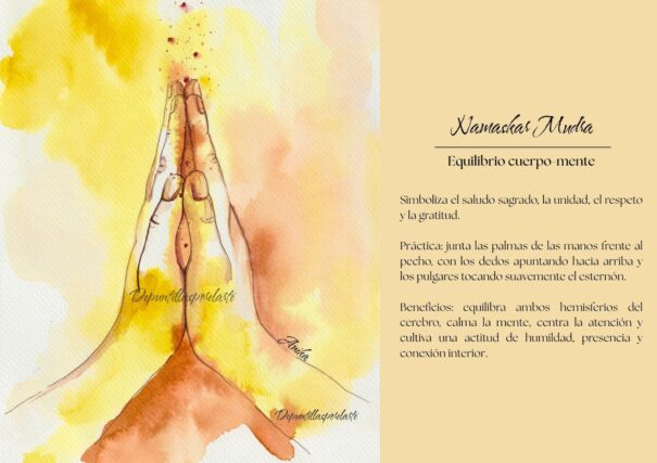 El arte del mudra: Namaskar Mudra 1 Namaskar
